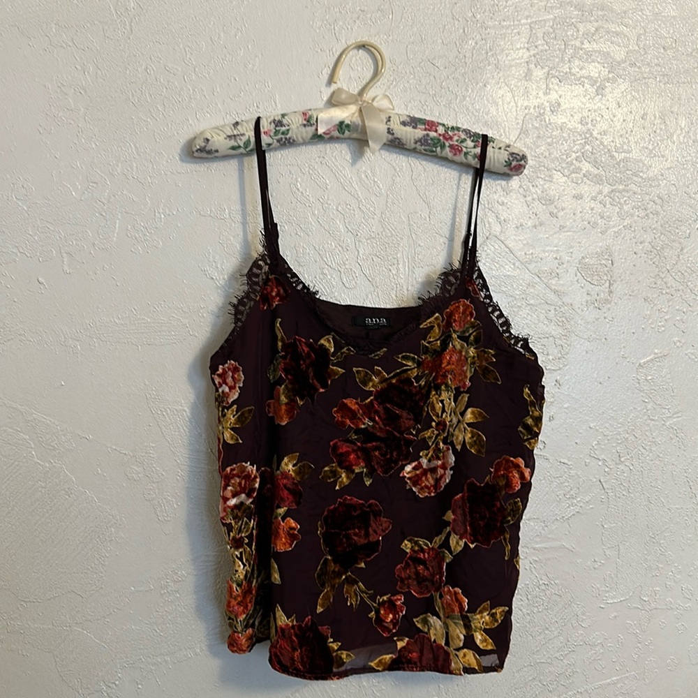 Velvet Floral Top